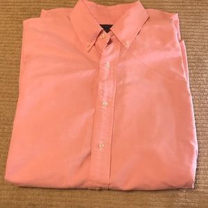 Polo Ralph Lauren Mens size M Tall Pink button down dress shirt.